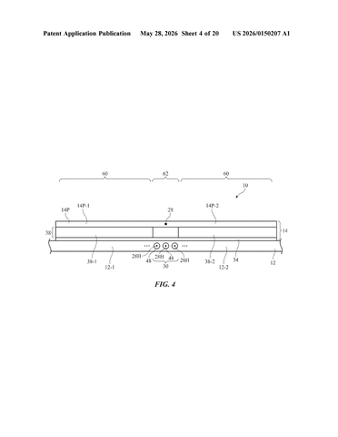 Apple Patents a Hinge That Keeps a Foldable Phone Folding Smoothly patent drawing, sheet 4