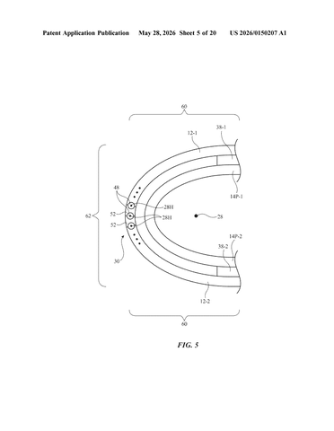 Apple Patents a Hinge That Keeps a Foldable Phone Folding Smoothly patent drawing, sheet 5