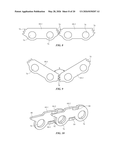 Apple Patents a Hinge That Keeps a Foldable Phone Folding Smoothly patent drawing, sheet 8