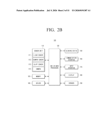 Samsung Patents a Robot Vacuum That Estimates How Long Cleaning Will Take patent drawing, sheet 3