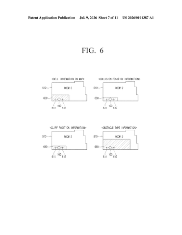Samsung Patents a Robot Vacuum That Estimates How Long Cleaning Will Take patent drawing, sheet 7