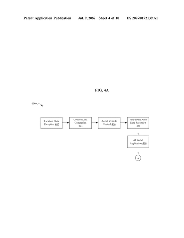 IBM Patents an AI System That Sends Drones to Fight Fires With Sound patent drawing, sheet 4