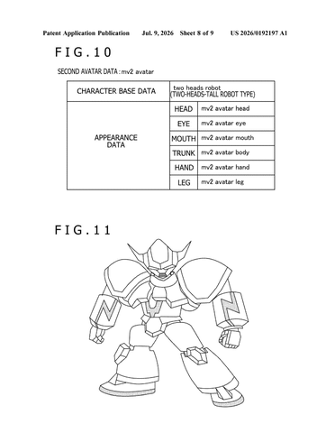 Sony Patents a System That Carries Your Avatar Across Different Virtual Worlds patent drawing, sheet 8
