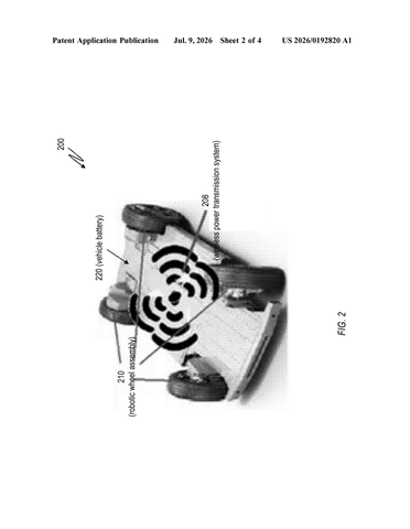 IBM Files Patent for Cars That Beam Power Wirelessly to Each Wheel patent drawing, sheet 2