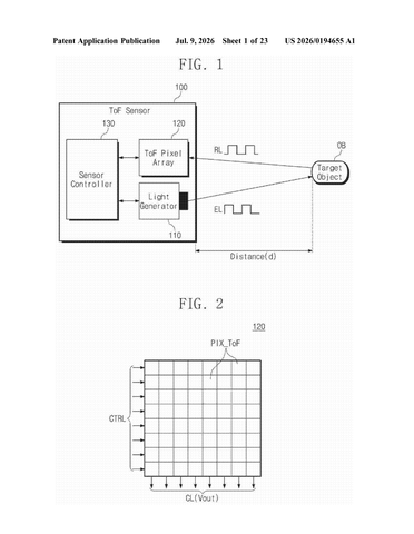Samsung Patents a Camera Chip That Stops Excess Light From Blurring Distance Measurements patent drawing, sheet 1