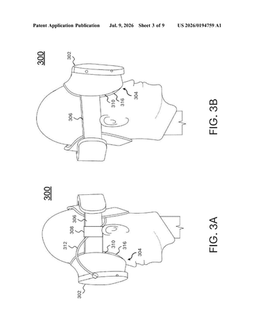 Meta Patents a Snap-On Face Cushion That Detaches From VR Headsets patent drawing, sheet 3