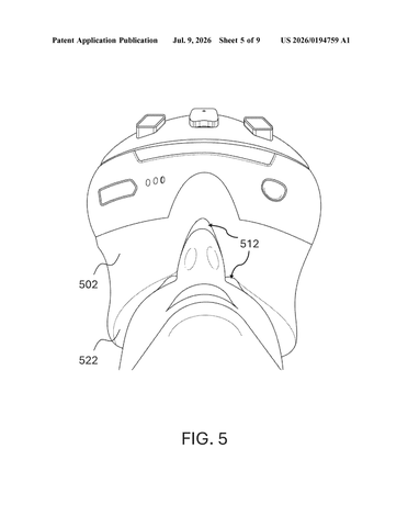 Meta Patents a Snap-On Face Cushion That Detaches From VR Headsets patent drawing, sheet 5