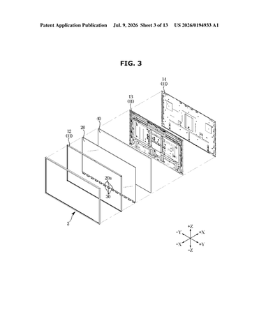 Samsung Patent: Hidden Sensors Reposition Automatically When Display Bezel Is Swapped patent drawing, sheet 3