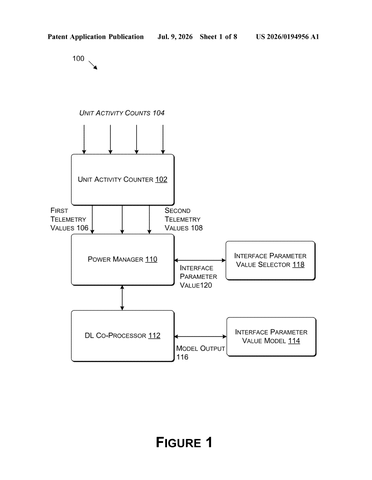 Nvidia Patent: AI Selects Chip Interconnect Speed to Reduce Power Consumption patent drawing, sheet 1