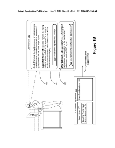 Meta Files Patent for Wearable Tech That Learns to Shorten Typing Sequences patent drawing, sheet 2
