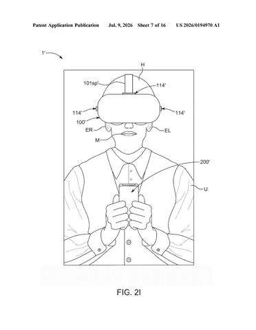 Apple Patent Reveals a Head-Worn Device That Reads Your Face to Control It patent drawing, sheet 7