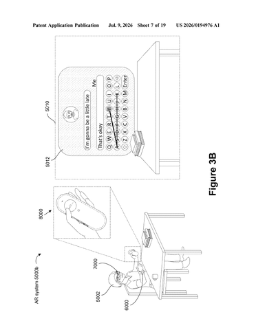 Meta Patent Turns Wrist Muscle Signals Into Typed Text Without a Keyboard patent drawing, sheet 7