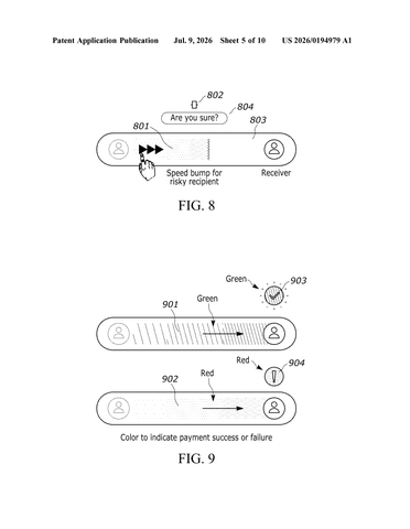 Google Patents a Payment Slider That Reacts Live as You Swipe patent drawing, sheet 5