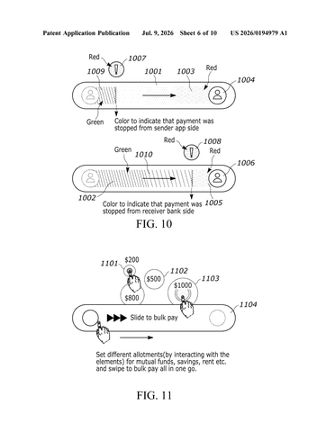Google Patents a Payment Slider That Reacts Live as You Swipe patent drawing, sheet 6