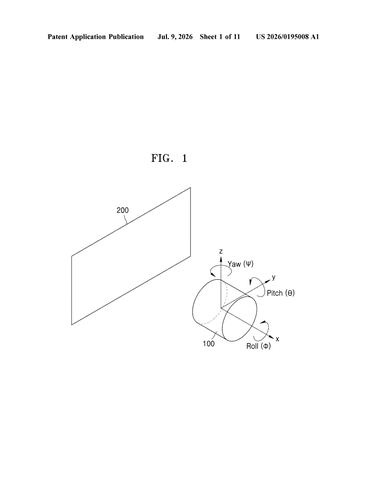 Samsung Patents a Projector That Knows If It’s Pointing at a Wall or Floor patent drawing, sheet 1