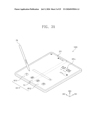 Samsung’s New Patent Lets a Stylus and Your Finger Share the Same Screen Layer patent drawing, sheet 3