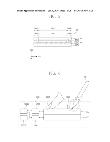 Samsung’s New Patent Lets a Stylus and Your Finger Share the Same Screen Layer patent drawing, sheet 7
