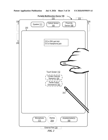 Apple Patent Moves Keyboard Mode Indicators Directly Next to Your Cursor patent drawing, sheet 3