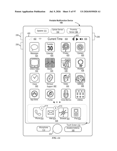 Apple Patents a Home Screen Widget That Shows When Family Members Are Active on Their Devices patent drawing, sheet 5