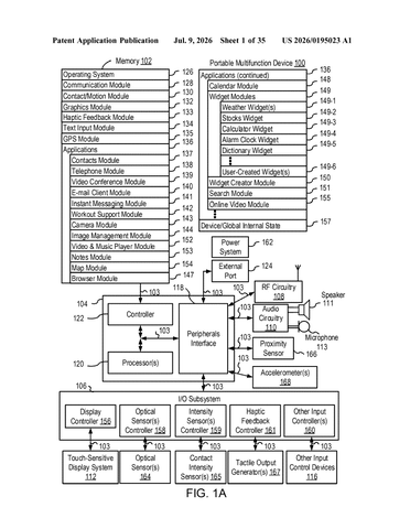 Apple Patents a System That Pulls Contact Details Out of Your Messages patent drawing, sheet 1