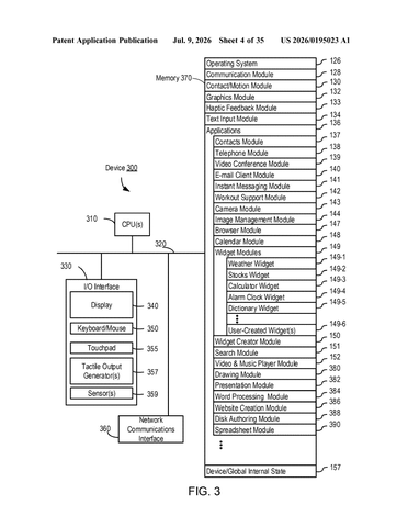 Apple Patents a System That Pulls Contact Details Out of Your Messages patent drawing, sheet 4