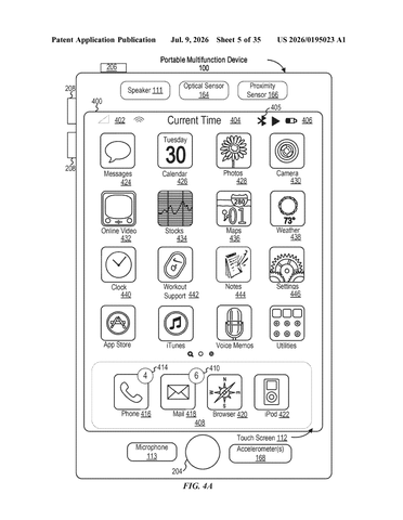 Apple Patents a System That Pulls Contact Details Out of Your Messages patent drawing, sheet 5