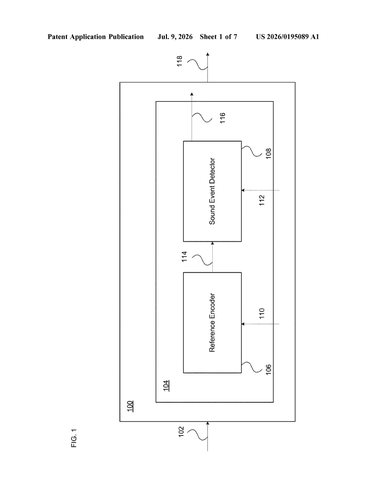 Google Patent Teaches AI to Detect Sounds From a Single Audio Example patent drawing, sheet 1