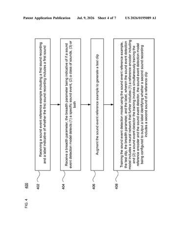 Google Patent Teaches AI to Detect Sounds From a Single Audio Example patent drawing, sheet 4