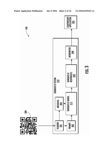 Google Patent Turns QR Codes Into Lightweight Apps Using On-Device AI patent drawing, sheet 5