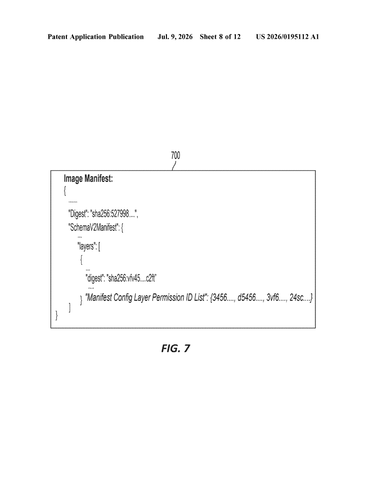 IBM Patents a Permission Check Baked Into Container Image Layers patent drawing, sheet 8