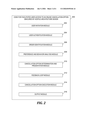 New IBM Patent Helps Users Escape Sneaky Cancellation Traps patent drawing, sheet 2