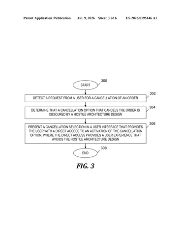 New IBM Patent Helps Users Escape Sneaky Cancellation Traps patent drawing, sheet 3