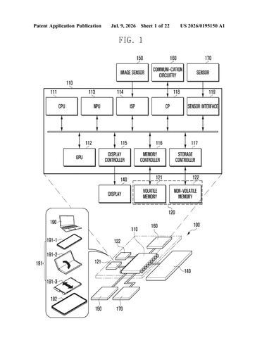 Samsung Patent Enables Two Apps to Run Simultaneously in Foreground patent drawing, sheet 1
