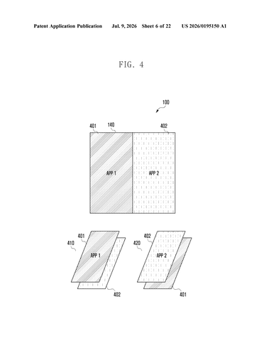 Samsung Patent Enables Two Apps to Run Simultaneously in Foreground patent drawing, sheet 6