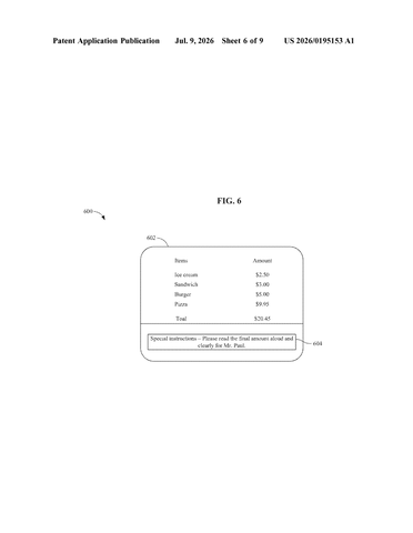 IBM Patents a System That Tells Cashiers and Staff How to Help Customers With Disabilities patent drawing, sheet 6