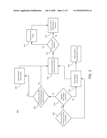 Google’s New Patent Watches What You Have Open and Surfaces Relevant Assistant Actions patent drawing, sheet 2