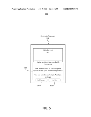 Google’s New Patent Watches What You Have Open and Surfaces Relevant Assistant Actions patent drawing, sheet 5