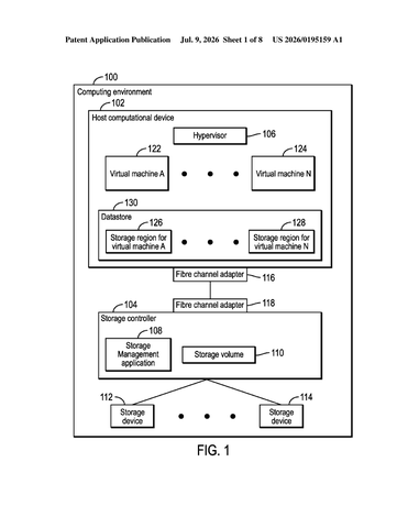 IBM Patents a Storage Lock That Blocks Virtual Machines From Reading Each Other’s Data patent drawing, sheet 1