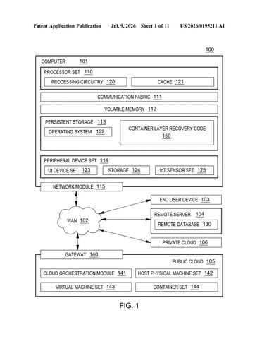 IBM Patents a System That Skips Broken Layers When Rebuilding Crashed Software Programs patent drawing, sheet 1