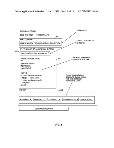 AI Grading AI: Inside IBM’s Model Evaluation Patent patent drawing, sheet 8