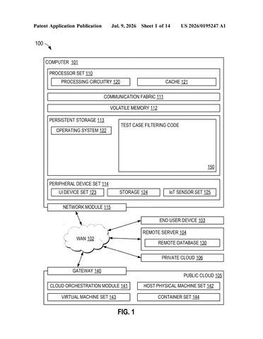 IBM Patents an AI System That Decides Which Software Tests Are Worth Running patent drawing, sheet 1