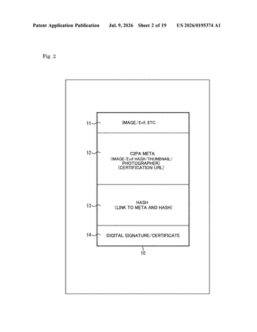 Sony’s New Patent Bakes a Proof-of-Authenticity Link Into Every Photo at the Moment It’s Taken patent drawing, sheet 2