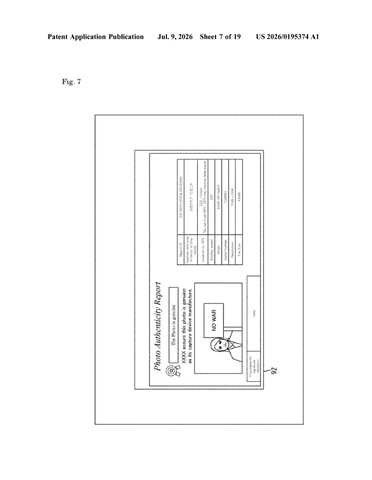 Sony’s New Patent Bakes a Proof-of-Authenticity Link Into Every Photo at the Moment It’s Taken patent drawing, sheet 7