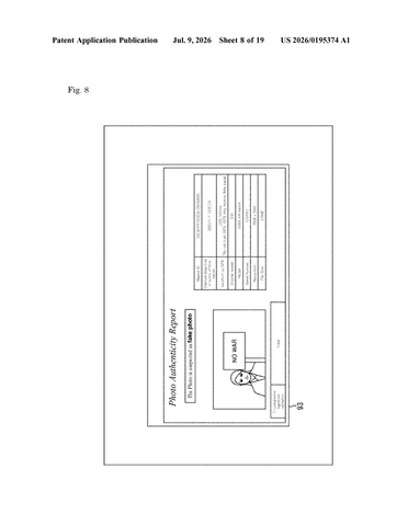 Sony’s New Patent Bakes a Proof-of-Authenticity Link Into Every Photo at the Moment It’s Taken patent drawing, sheet 8