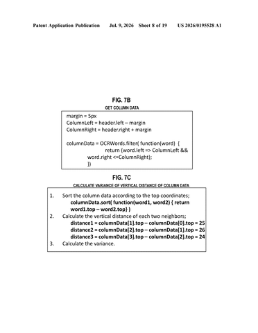 IBM Patents a System That Reads Messy Scanned Tables Like a Human Would patent drawing, sheet 8