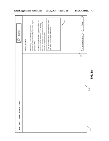 Microsoft Patents an AI That Learns Your Writing Voice From Your Own Documents patent drawing, sheet 2