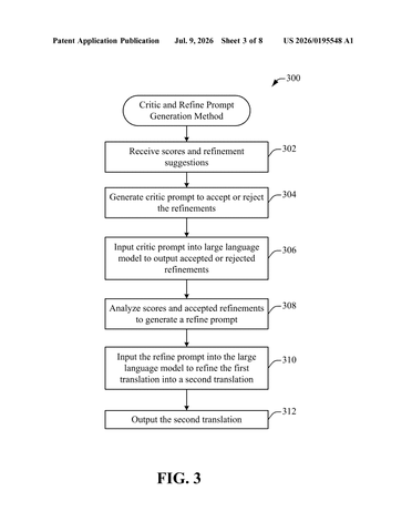 Disney Patents an AI Translation System That Keeps Rewriting Until It Gets It Right patent drawing, sheet 3