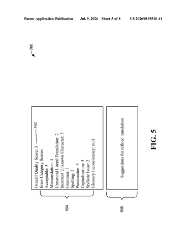 Disney Patents an AI Translation System That Keeps Rewriting Until It Gets It Right patent drawing, sheet 5