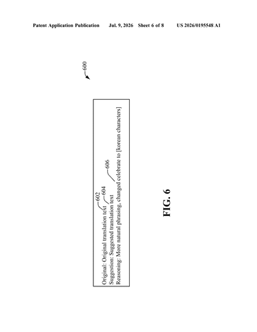 Disney Patents an AI Translation System That Keeps Rewriting Until It Gets It Right patent drawing, sheet 6