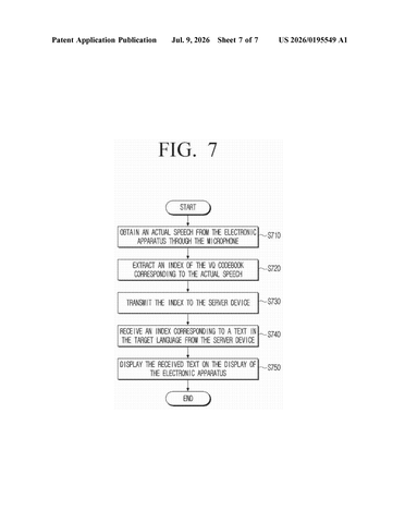 Samsung Patent Covers AI Translation Training Using Real and Synthetic Speech patent drawing, sheet 7